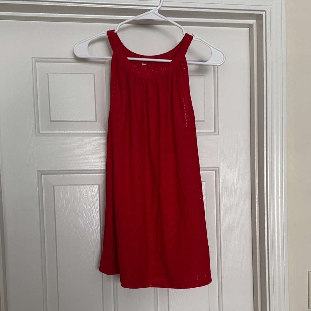 Red Sleeveless Top